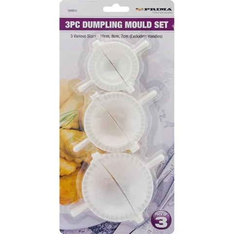 Prima Dumpling Mould Set Assorted Sizes 3 Pack