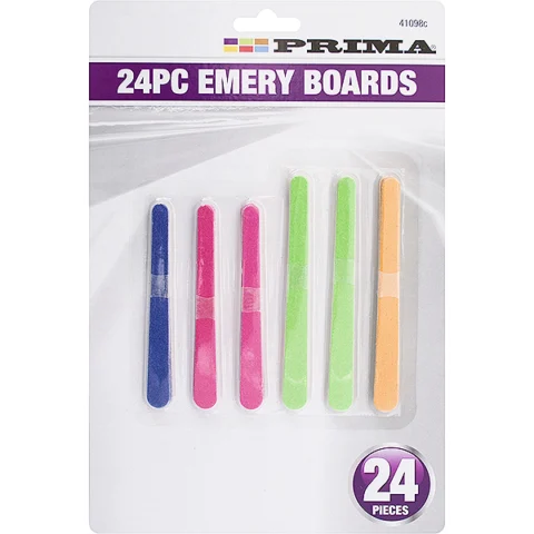 Prima Emery Boards Assorted 24pc