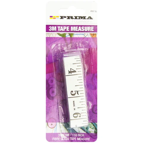 Prima Fibre Glass Sewing Tape Measure 3m