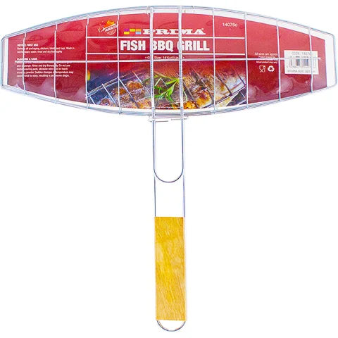 Prima Fish BBQ Grill Basket 37 X 12 X 35.5cm
