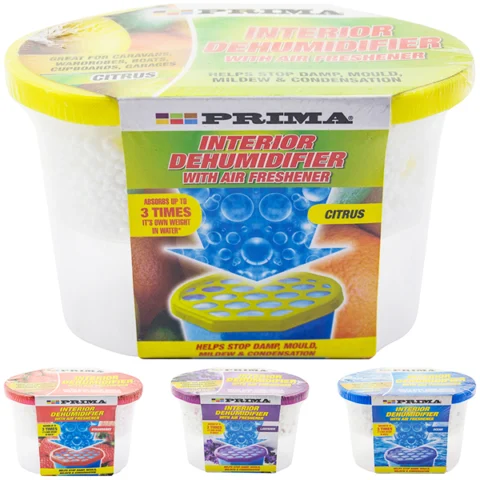 Prima Interior Dehumidifier With Air Freshener 500ml Assorted Fragrances