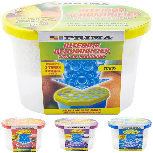 Prima Interior Dehumidifier With Air Freshener 500ml Assorted Fragrances