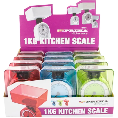 Prima Kitchen Scale 1kg Assorted Colours