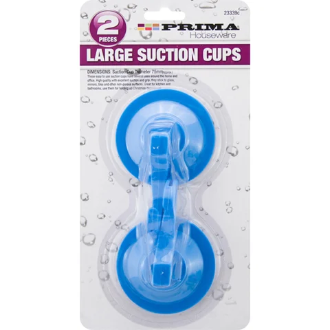 Prima Large Suction Cup Hooks 2pc