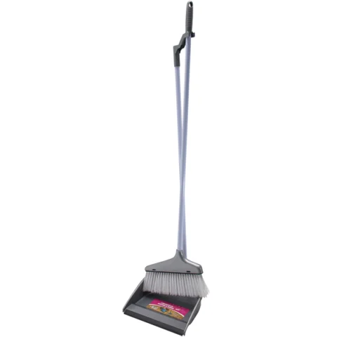 Prima Long Handled Dustpan With Brush