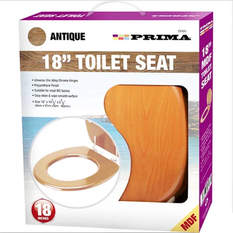 Prima Mdf Antique Pine Toilet Seat 18"