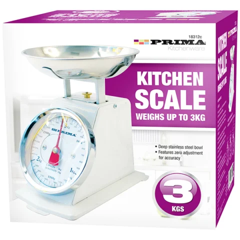 Prima Mechanical Cream Retro Kitchen Scale 3kg