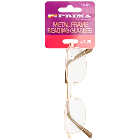 Prima Metal Frame Reading Glasses +1.25