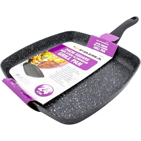 Prima Non-Stick Aluminium Square Frying Pan 24cm