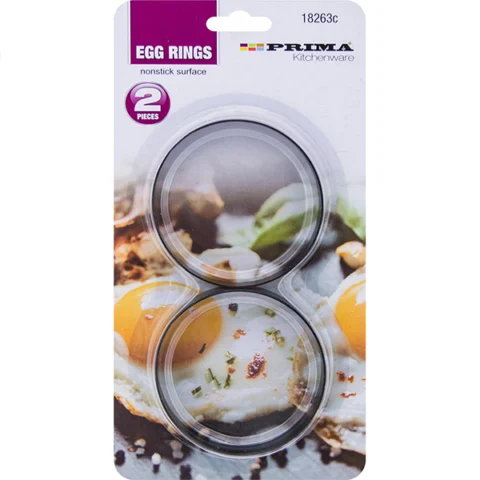 Prima Non-Stick Egg Rings 2pc