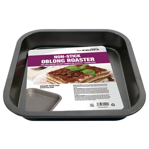 Prima Non-Stick Square Roaster 21 X 21 X 3.5cm