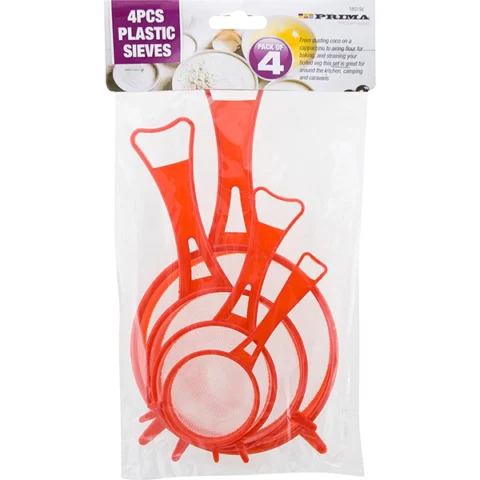 Prima Plastic Sieves 4 Pack