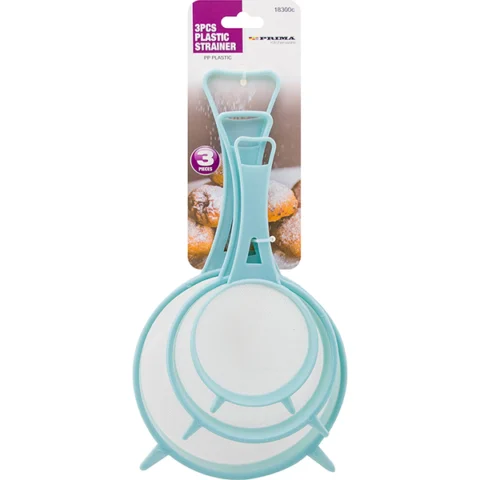 Prima Plastic Strainer Assorted Sizes 3pc