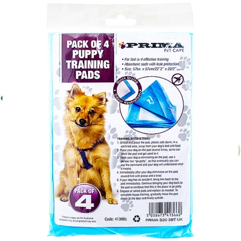 Prima Puppy Training Pads 57cm 4 Pack