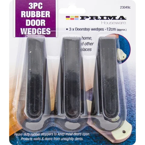 Prima Rubber Door Wedges 3pc