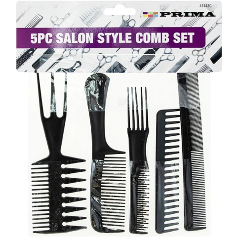 Prima Salon Style Comb Set 5pc