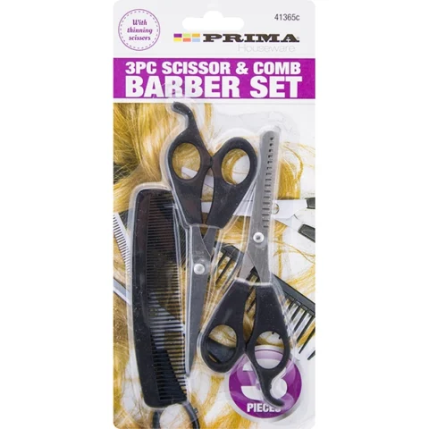 Prima Scissor & Comb Barber Set 3pc