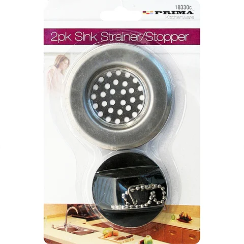 Prima Sink Strainer & Stopper 2 Pack