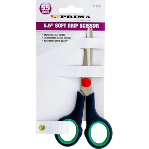 Prima Soft Grip Stainless Steel Scissors 5.5"