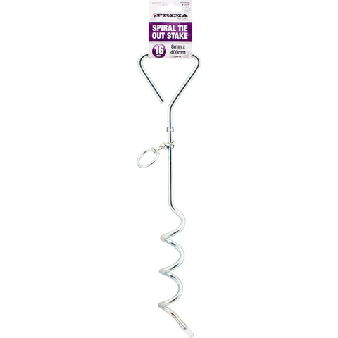 Prima Spiral Tie Out Stake 16"