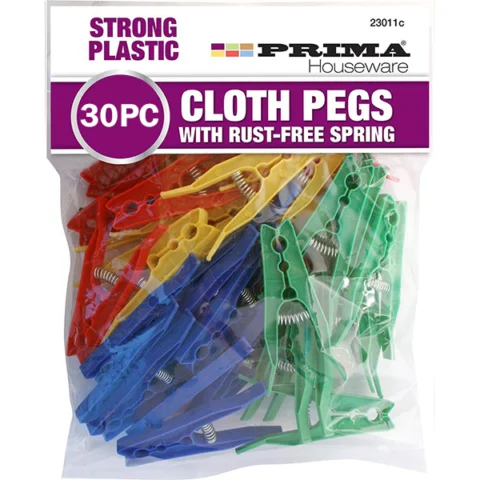Prima Spring Clothes Pegs 30 Pack