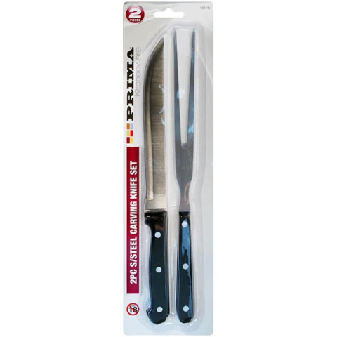 Prima Stainless Steel Carving Knife Set 2pc