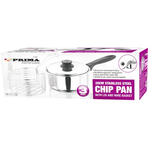Prima Stainless Steel Chip Pan Set 20cm 3pc