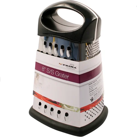 Prima Stainless Steel Four-Sided Grater 8"