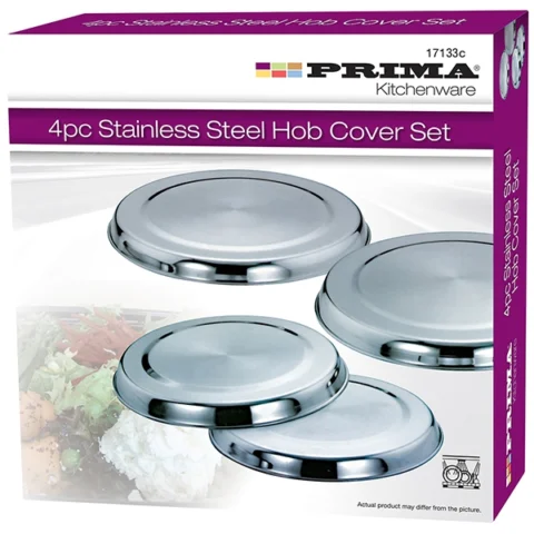 Prima Stainless Steel Hob Cover Set 4pc
