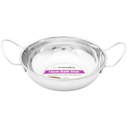 Prima Stainless Steel Kadai Balti Dish 15cm