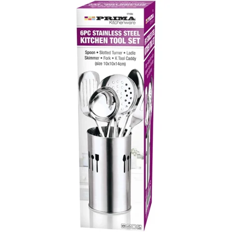 Prima Stainless Steel Kitchen Utensil Tool Set 6pc