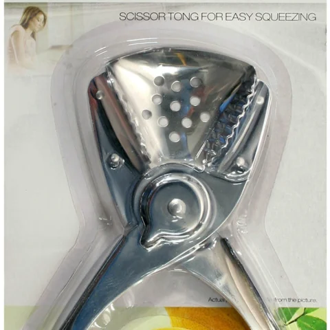 Prima Stainless Steel Lemon Lime Squeezer Scissor Tongs