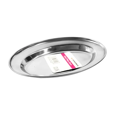 Prima Stainless Steel Oval Plate 20cm