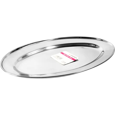 Prima Stainless Steel Oval Plate 35cm