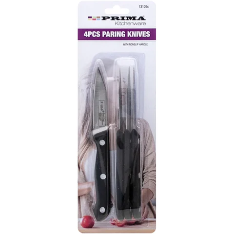 Prima Stainless Steel Paring Knives 4 Pack