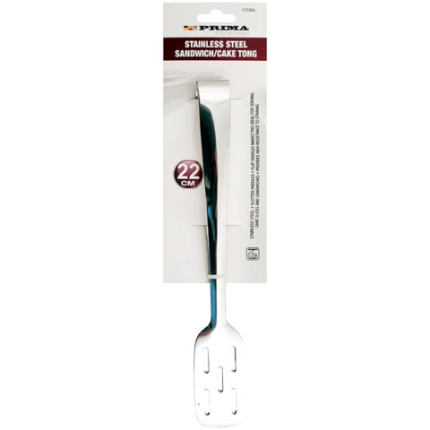 Prima Stainless Steel Sandwich/Cake Tong 22cm