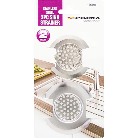 Prima Stainless Steel Sink Strainer 2pc