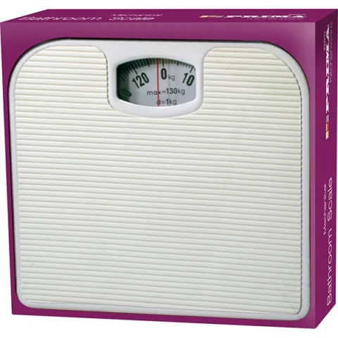 Prima White Bathroom Scale 130kg