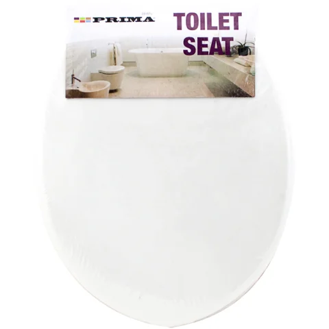 Prima White PP Toilet Seat