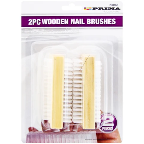 Prima Wooden Nail Brushes 2pc