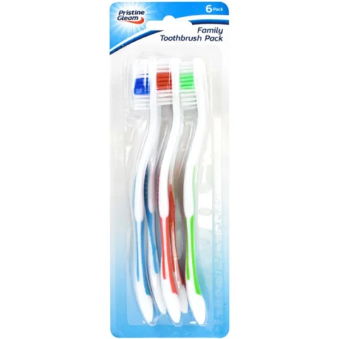 Pristine Gleam Toothbrushes 6pk