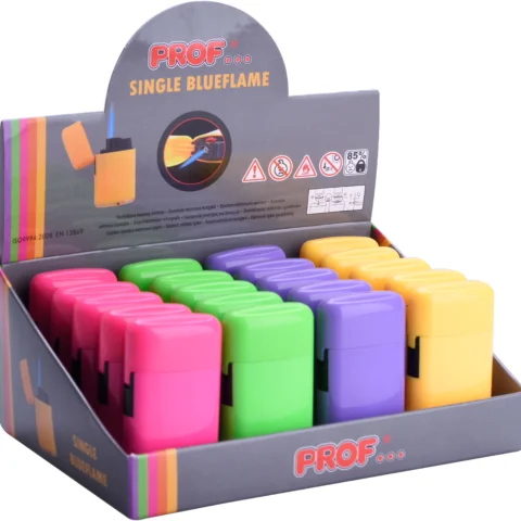 Prof Single Blueflame Capsule Electronic Refillable Lighter