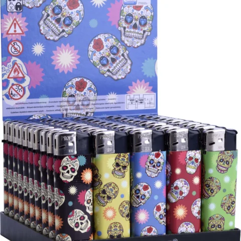 Prof Stpf Mini Skull Electronic Refillable Lighter