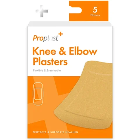 Proplast Knee & Elbow Fabric Plasters 5 Pack