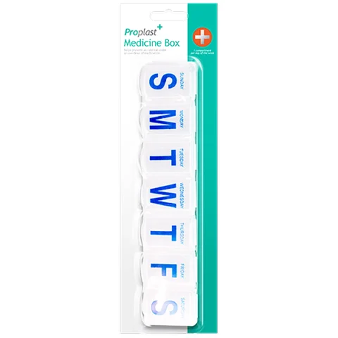 Proplast Slim Weekly Medicine Pill Box