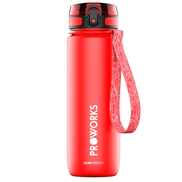 Proworks Leakproof Sports Water Bottle Oxy Red 1l