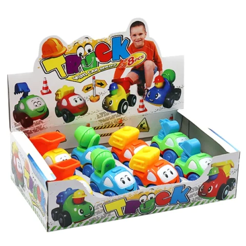 Pull-Back Truck Mini Car Series 4 Assorted 8pc
