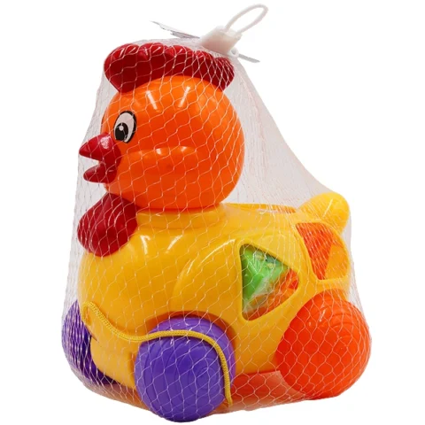 Pull Line String Hen With Puzzle Shapes