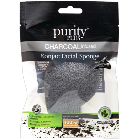 Purity Plus Charcoal Infused Konjac Facial Sponge