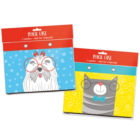 Purrfect Pets Ringbinder Pencil Case Two Assorted